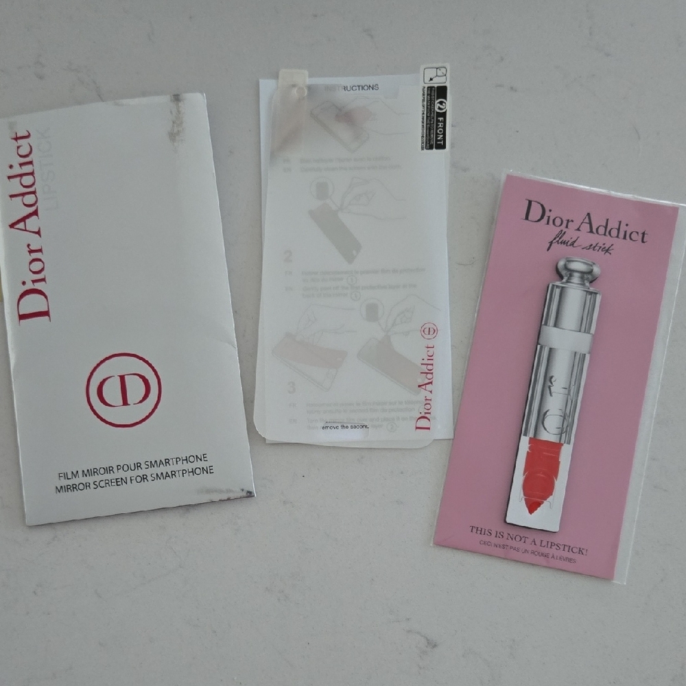 New never used DIOR cell phone mirror screen cover & Dior magnet Dior Addict